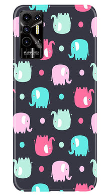 Elephant Baground Mobile Back Case for Tecno Pova 2 (Design - 44)