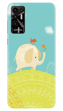 Elephant Painting Case for Tecno Pova 2