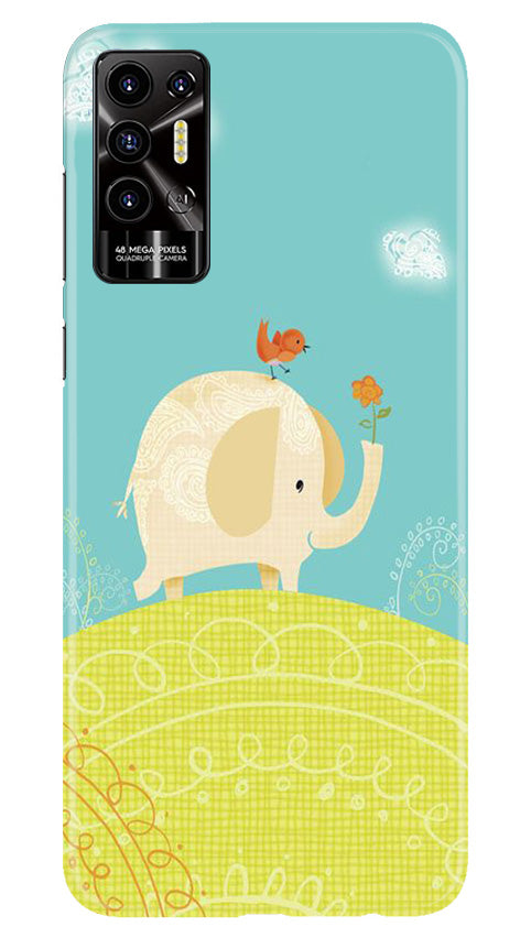 Elephant Painting Case for Tecno Pova 2