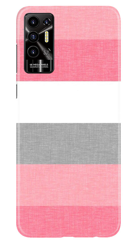 Pink white pattern Case for Tecno Pova 2