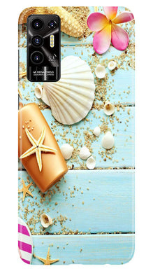 Sea Shells Mobile Back Case for Tecno Pova 2 (Design - 63)