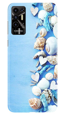 Sea Shells2 Mobile Back Case for Tecno Pova 2 (Design - 64)
