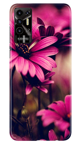 Purple Daisy Case for Tecno Pova 2