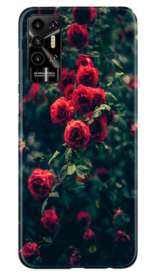 Red Rose Mobile Back Case for Tecno Pova 2 (Design - 66)