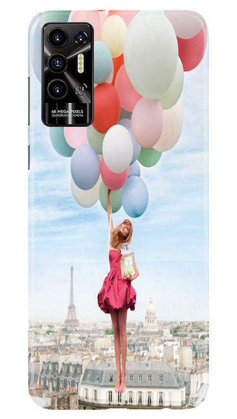 Girl with Baloon Case for Tecno Pova 2