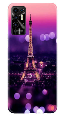 Eiffel Tower Mobile Back Case for Tecno Pova 2 (Design - 86)