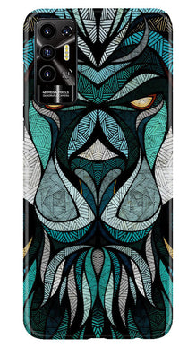 Lion Mobile Back Case for Tecno Pova 2 (Design - 97)