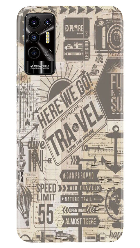 Travel Case for Tecno Pova 2  (Design - 104)