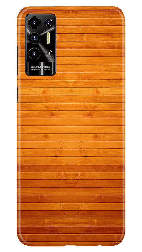 Wooden Look Case for Tecno Pova 2  (Design - 111)