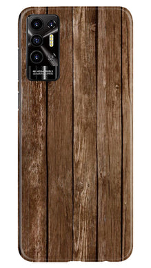Wooden Look Mobile Back Case for Tecno Pova 2  (Design - 112)