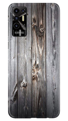 Wooden Look Mobile Back Case for Tecno Pova 2  (Design - 114)