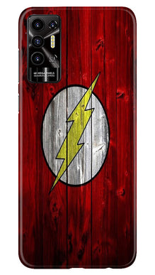 Flash Superhero Mobile Back Case for Tecno Pova 2  (Design - 116)