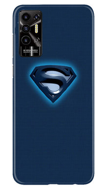 Superman Superhero Mobile Back Case for Tecno Pova 2  (Design - 117)