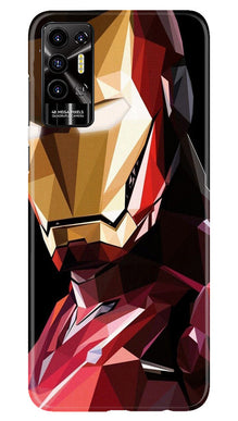 Iron Man Superhero Mobile Back Case for Tecno Pova 2  (Design - 122)