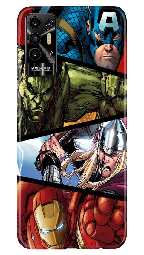 Avengers Superhero Case for Tecno Pova 2(Design - 124)