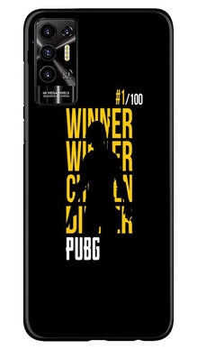 Pubg Winner Winner Mobile Back Case for Tecno Pova 2  (Design - 146)