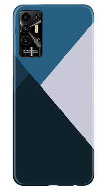 Blue Shades Mobile Back Case for Tecno Pova 2 (Design - 157)