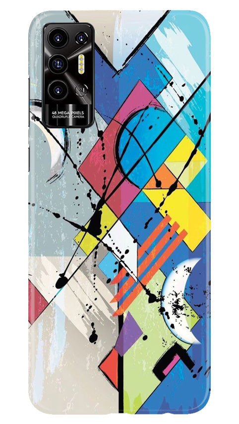 Modern Art Case for Tecno Pova 2 (Design No. 203)