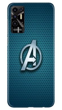 Ironman Captain America Mobile Back Case for Tecno Pova 2 (Design - 214)