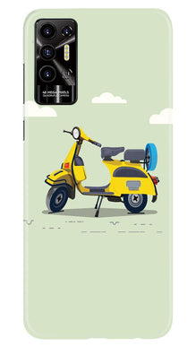 MotorCycle Mobile Back Case for Tecno Pova 2 (Design - 228)