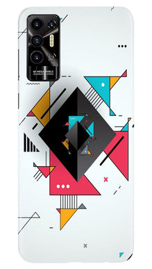 Diffrent Four Color Pattern Mobile Back Case for Tecno Pova 2 (Design - 244)