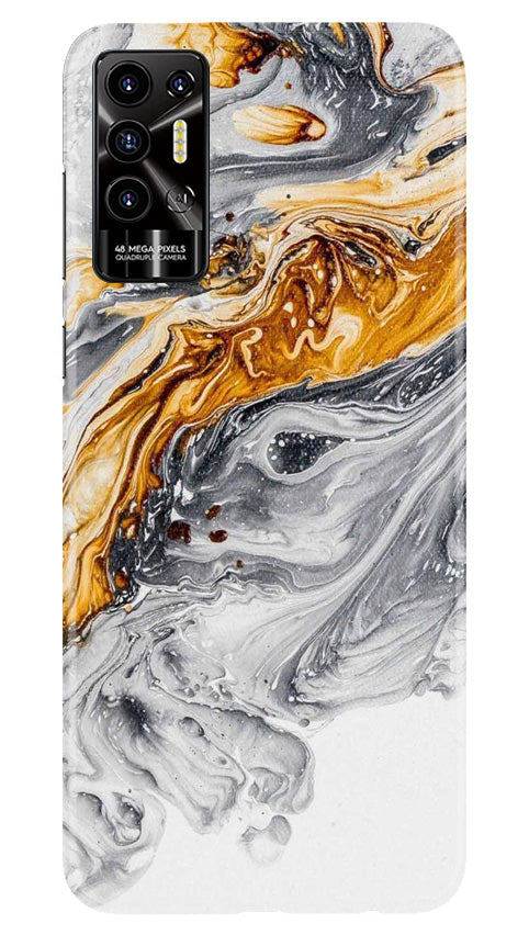 Marble Texture Mobile Back Case for Tecno Pova 2 (Design - 271)