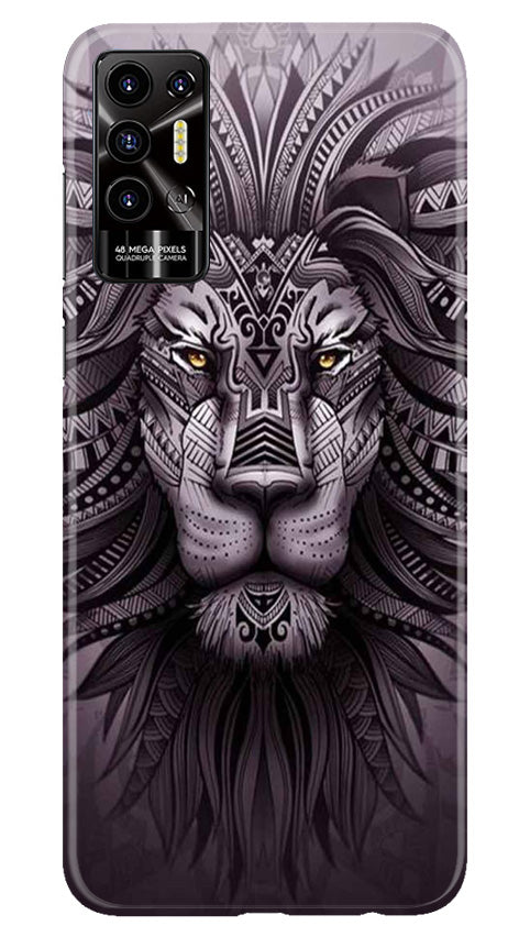 Lion Mobile Back Case for Tecno Pova 2 (Design - 276)