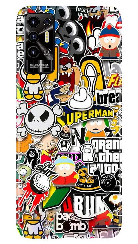 Panda Mobile Back Case for Tecno Pova 2 (Design - 281)