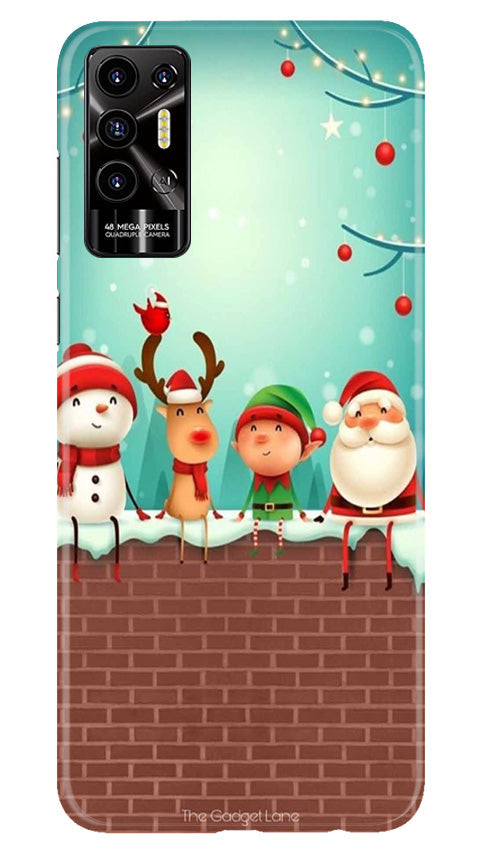 Santa Claus Mobile Back Case for Tecno Pova 2 (Design - 296)
