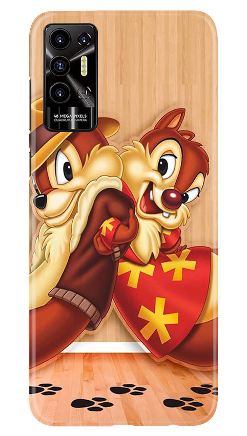 Chip n Dale Mobile Back Case for Tecno Pova 2 (Design - 297)