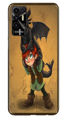 Dragon Mobile Back Case for Tecno Pova 2 (Design - 298)