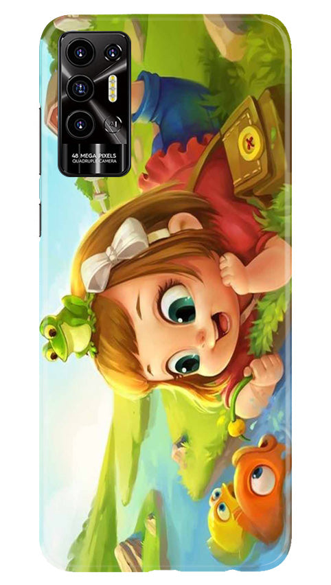 Baby Girl Mobile Back Case for Tecno Pova 2 (Design - 301)