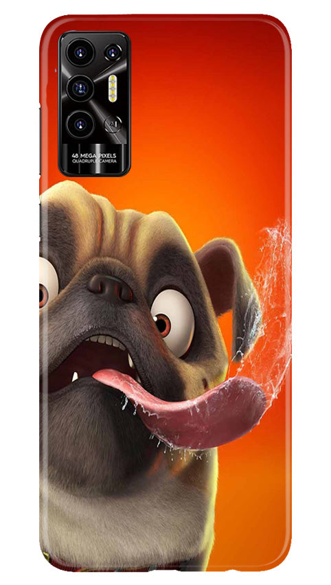 Dog Mobile Back Case for Tecno Pova 2 (Design - 303)