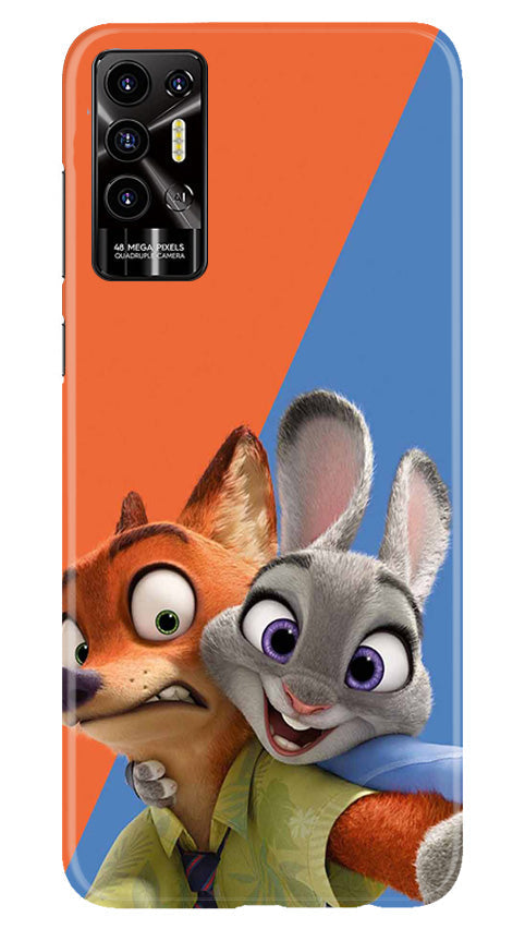 Cartoon Mobile Back Case for Tecno Pova 2 (Design - 306)