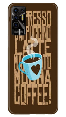 Love Coffee Mobile Back Case for Tecno Pova 2 (Design - 311)