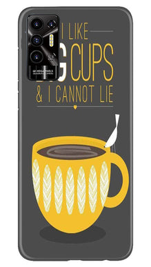 Big Cups Coffee Mobile Back Case for Tecno Pova 2 (Design - 312)