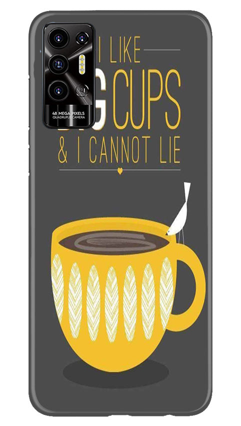 Big Cups Coffee Mobile Back Case for Tecno Pova 2 (Design - 312)