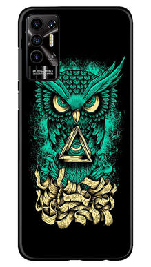 Owl Mobile Back Case for Tecno Pova 2 (Design - 317)
