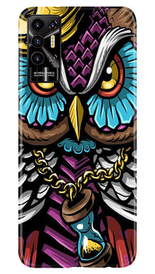 Owl Mobile Back Case for Tecno Pova 2 (Design - 318)