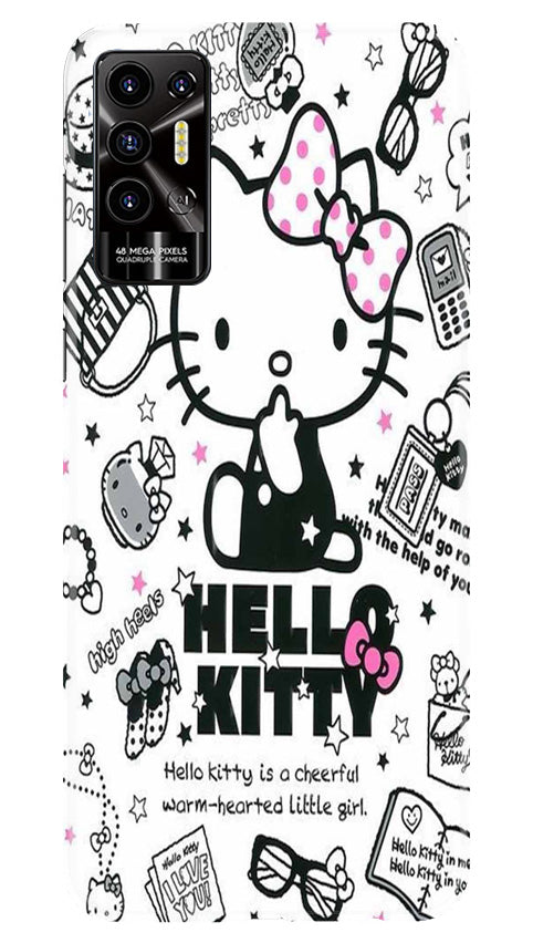 Hello Kitty Mobile Back Case for Tecno Pova 2 (Design - 320)