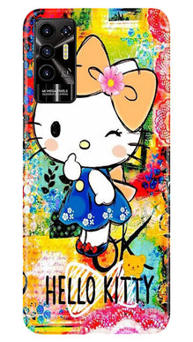 Hello Kitty Mobile Back Case for Tecno Pova 2 (Design - 321)