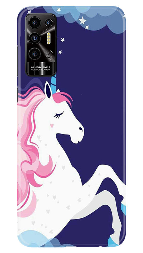 Unicorn Mobile Back Case for Tecno Pova 2 (Design - 324)