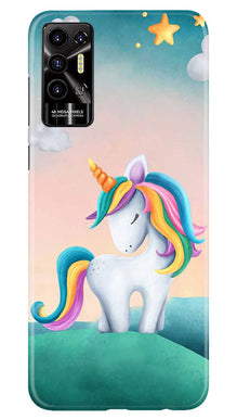 Unicorn Mobile Back Case for Tecno Pova 2 (Design - 325)