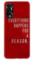 Everything Happens Reason Mobile Back Case for Tecno Pova 2 (Design - 337)