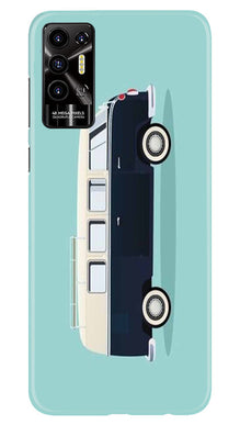 Travel Bus Mobile Back Case for Tecno Pova 2 (Design - 338)