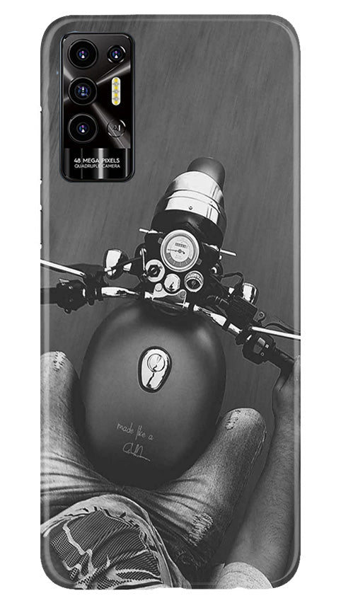 Royal Enfield Mobile Back Case for Tecno Pova 2 (Design - 341)