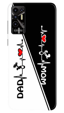 Love Mom Dad Mobile Back Case for Tecno Pova 2 (Design - 344)