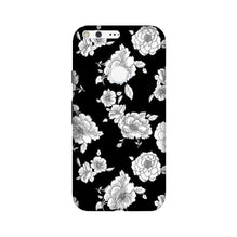 White flowers Black Background Case for Google Pixel