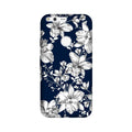 White flowers Blue Background Case for Google Pixel