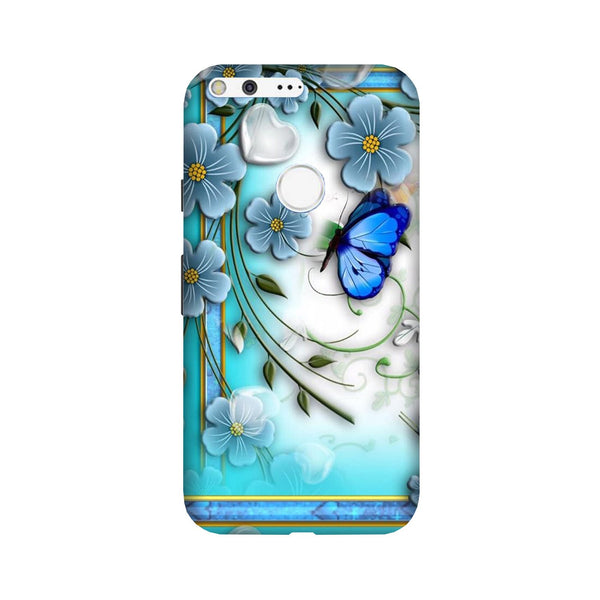 Blue Butterfly Case for Google Pixel
